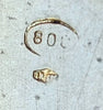 Solid silver Italian chalice with remains of vermeil gilding
