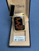 S.T. Dupont Chinese lacquer lighter with dragon motif, gold-plated
