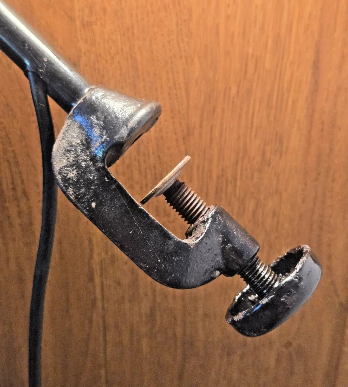 LAMPE GRAS / Beautiful antique sheet metal workshop lamp signed GRAS / All original