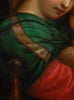 19th-century oil tondo on copper after the Italian Old Master Raphael, in an antique gilded frame