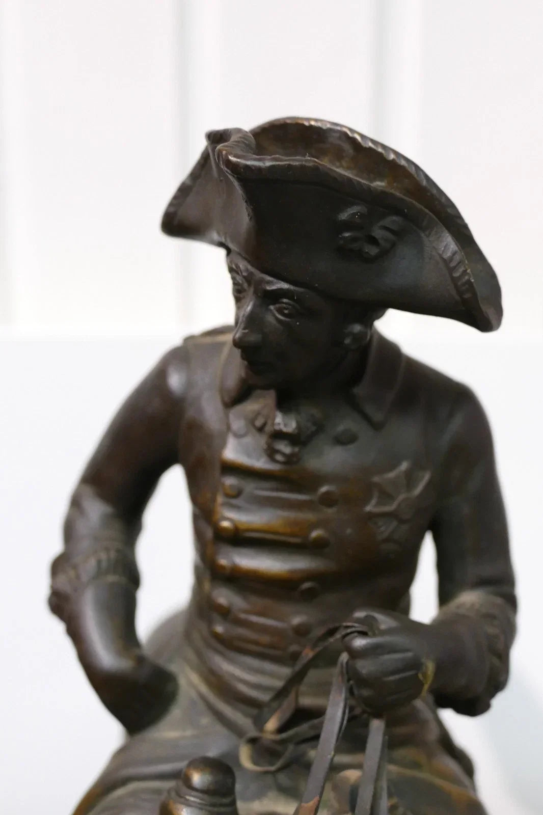 Sculpture ancienne en bronze de Rudolf Kaesbach (1873-1955). Napoléon à cheval