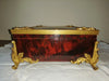 Louis XV style tortoiseshell veneer table casket, signed Rischmann Pau