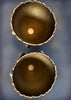 Solid sterling silver 925 chalice, cobalt blue enamel, amethyst cabochons, fine pearls