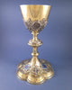Vermeil and enamel chalice, solid silver by Demarquet Frères