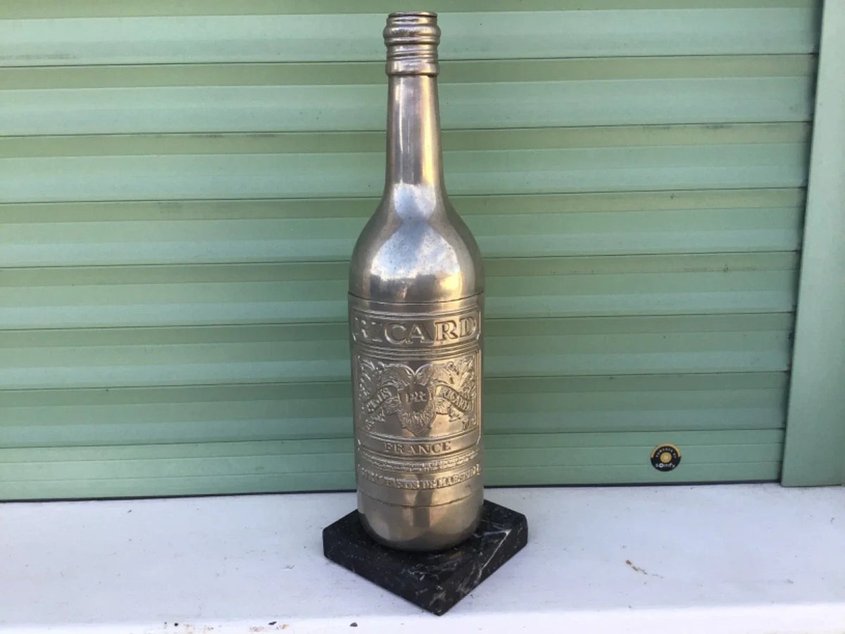 Vintage iron Ricard bottle trophy cup rare object