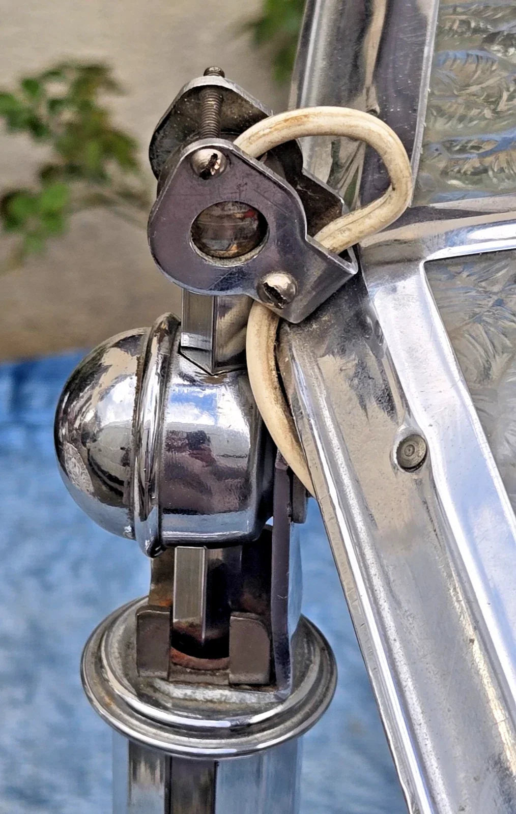 Beautiful antique chrome Pirouett desk lamp