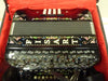 Rare and magnificent antique FISART diatonic accordion