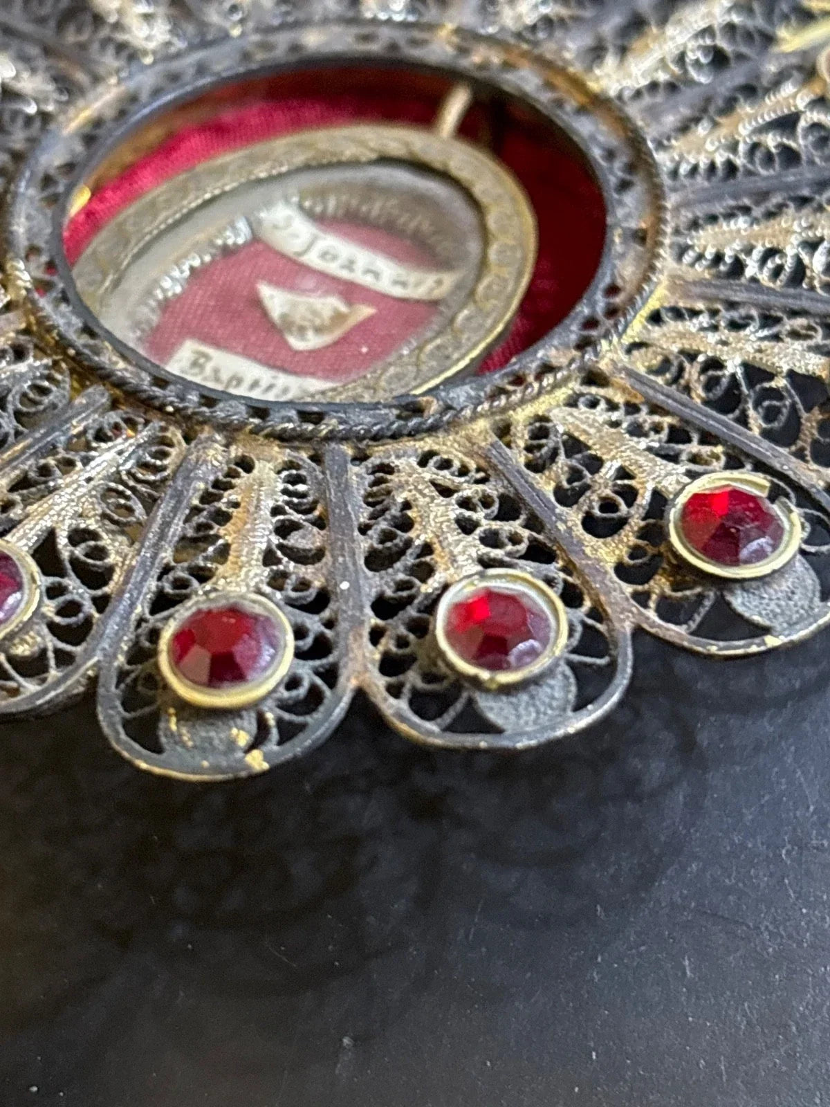 Extremely rare Saint John the Baptist reliquary monstrance in the shape of an ostensorium