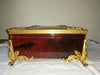 Louis XV style tortoiseshell veneer table casket, signed Rischmann Pau
