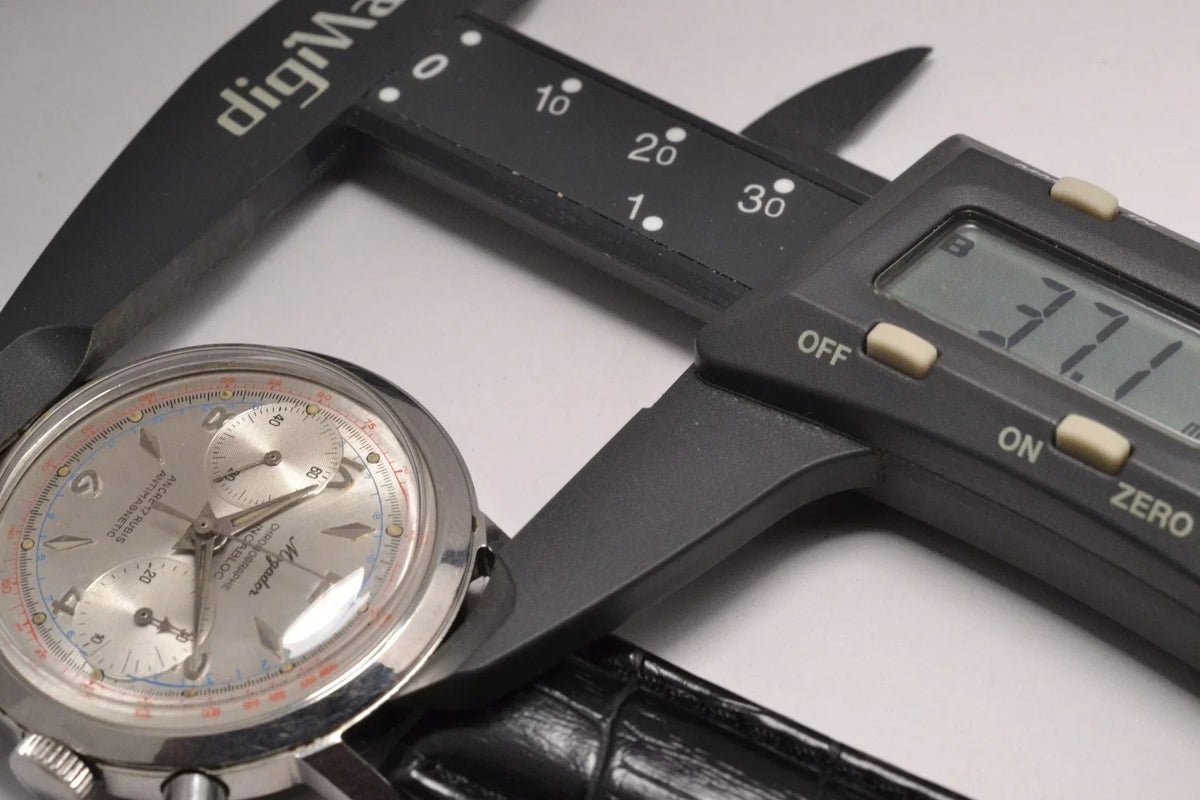 VINTAGE 1960S SWISS MOGADOR CHRONOGRAPH WATCH STAINLESS STEEL LANDERON