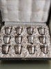 Antique Solid Silver Liqueur Glass Set, Minerva Hallmark, 19th Century