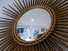 VINTAGE CHATY VALLAURIS SIGNED WITCH'S EYE MIRROR POILLERAT SUNBURST MIRROR XX