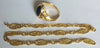 LOT OR 18K or massif bijou bague chaîne