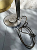 Lampe de bureau  verre opalin métal chromé années 40