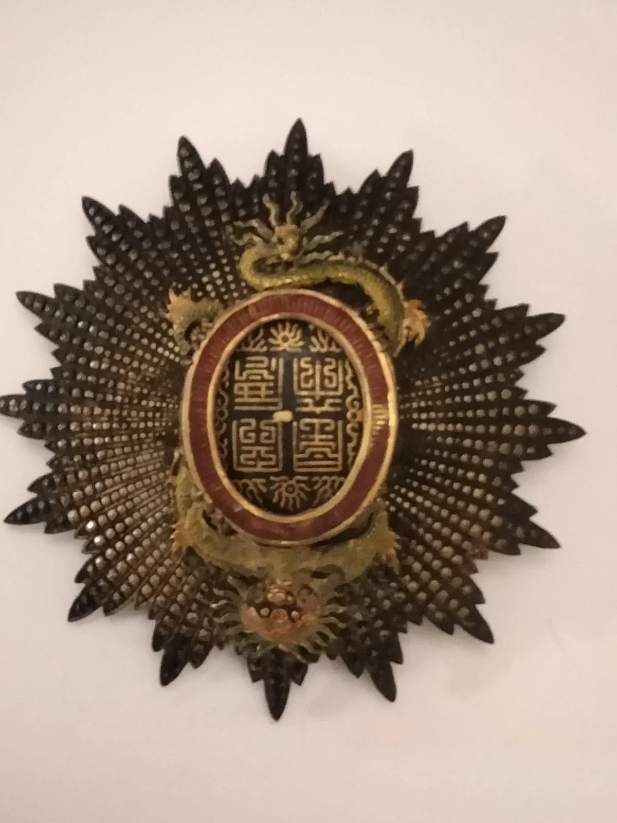 Grand Officer's cross medal of the Order of the Dragon of Annam