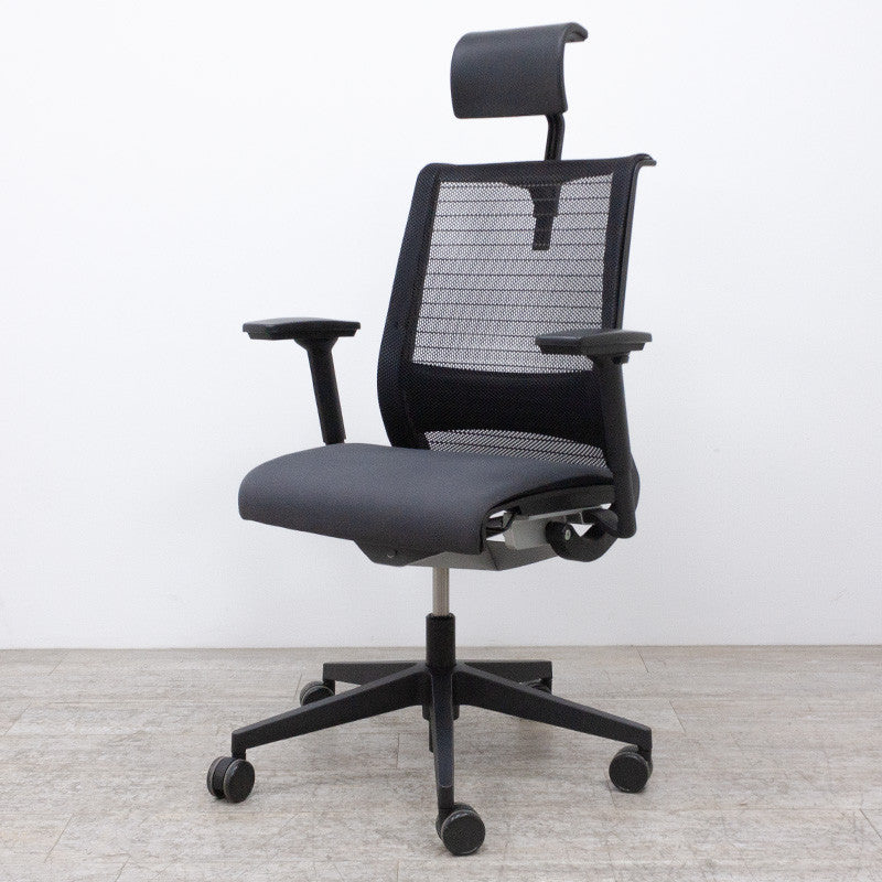 Steelcase Think V1 Grey 3D + Headrest