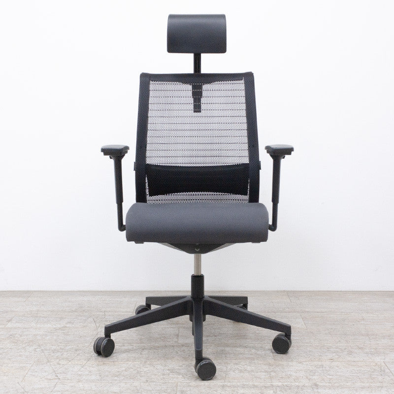Steelcase Think V1 Grey 3D + Headrest