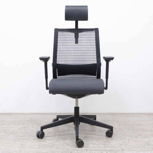 Steelcase Think V1 Grey 3D + Headrest