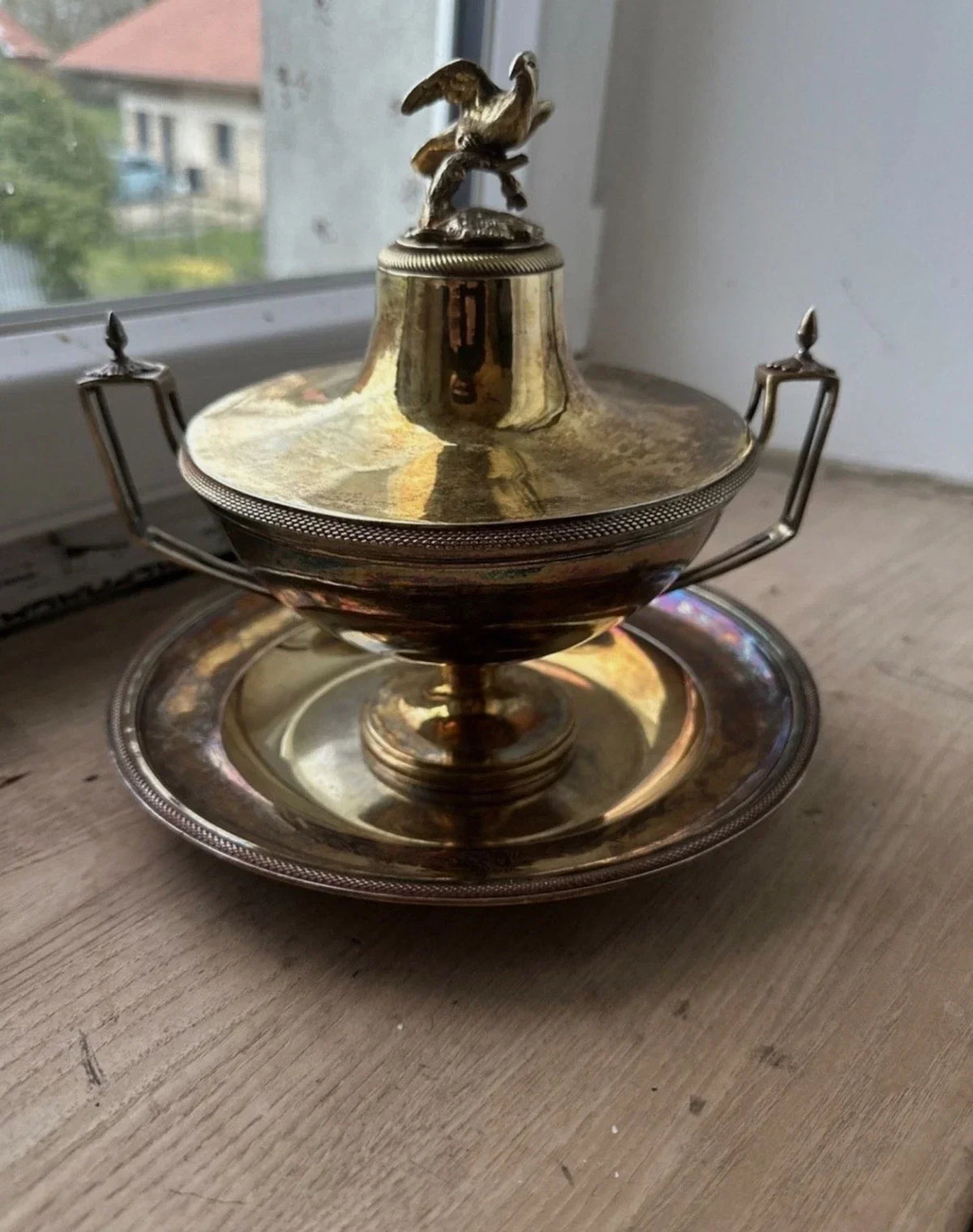 18th Century Solid Silver Vermeil Soup Tureen