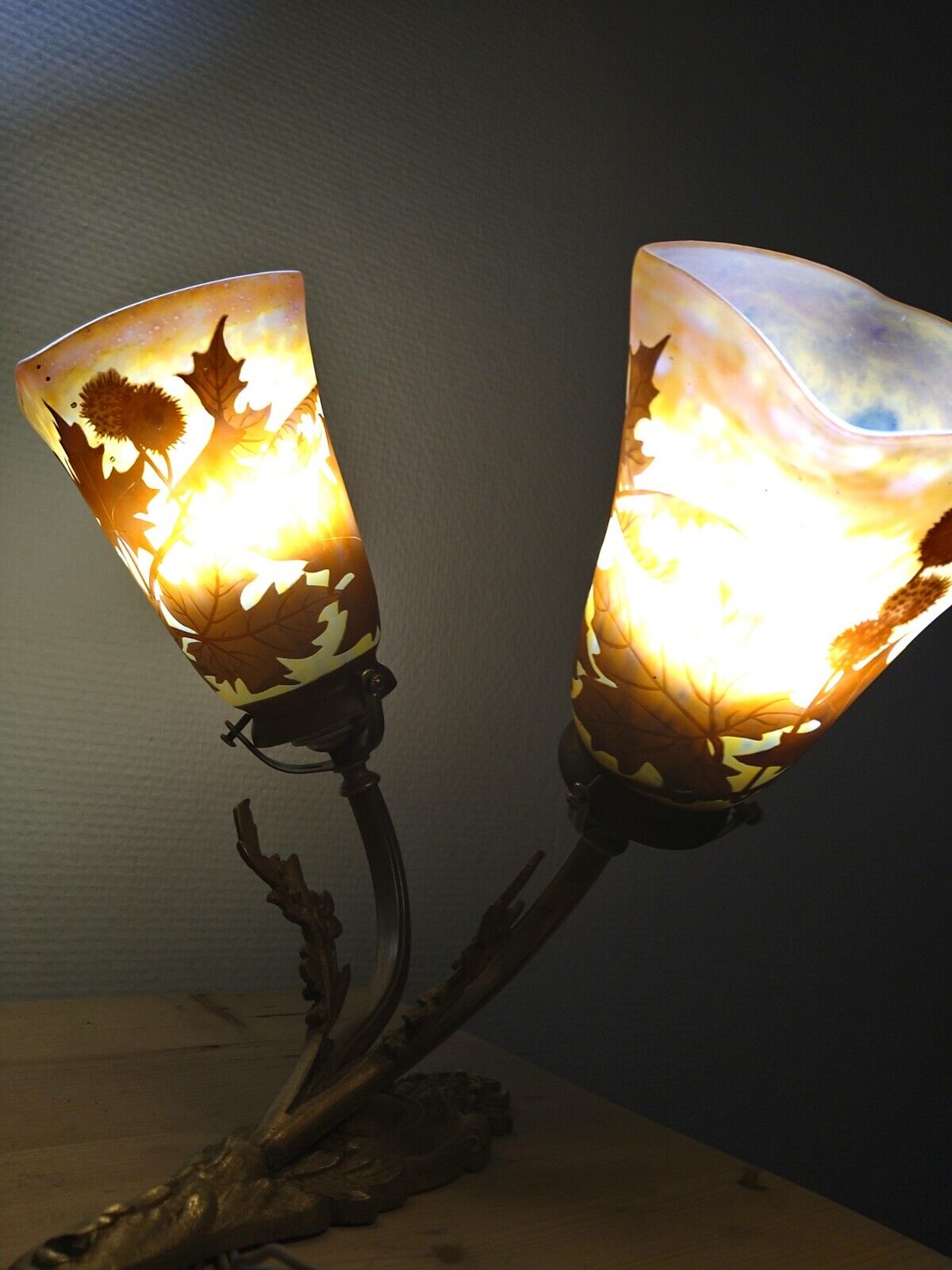 Muller Frères Lunéville wall lamps
