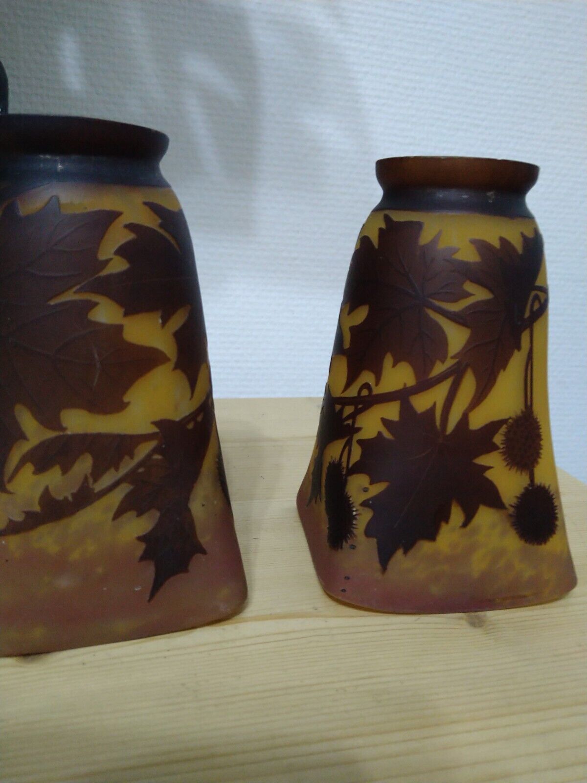 Muller Frères Lunéville wall lamps