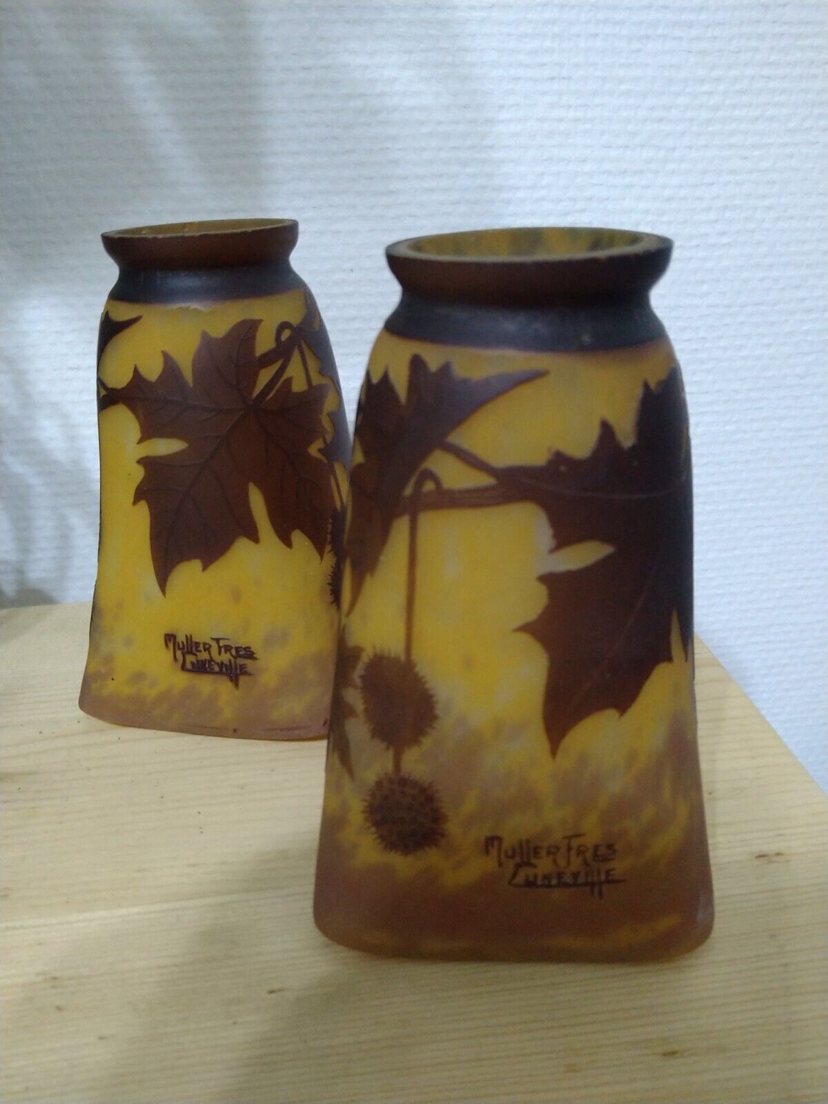 Muller Frères Lunéville wall lamps