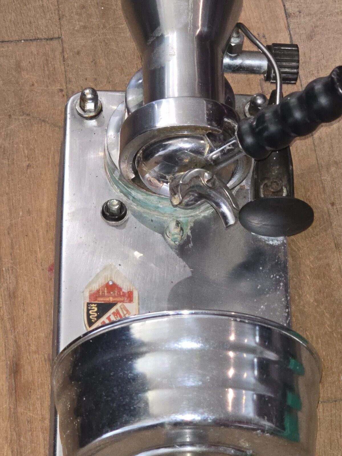 Vintage wall-mounted percolator